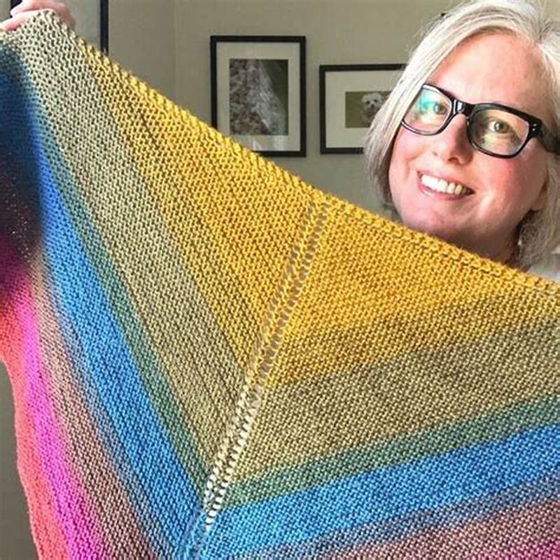 Basic Triangle Shawl Knitting Pattern
