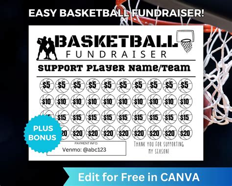 Basketball Fundraiser Template Free