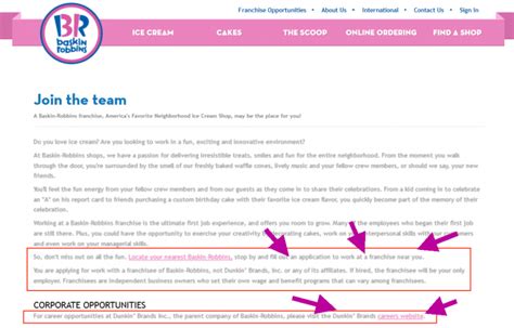 Baskin Robbins Career