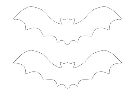 Bat Template Outline