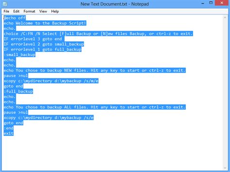 Batch File Template