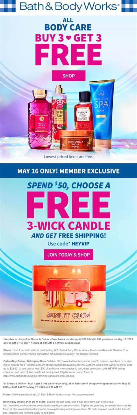 Bath And Body Works Printable Coupons 2015