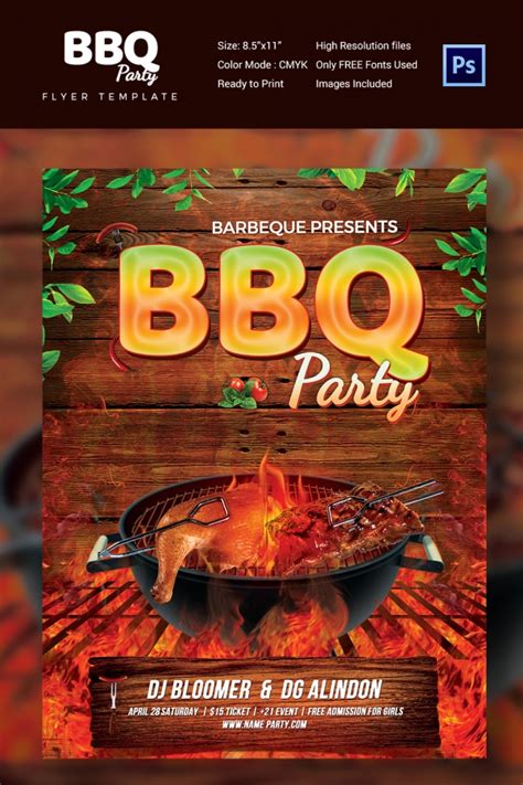 Bbq Flyer Template Free