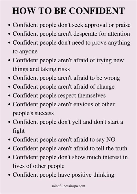 Be Confident