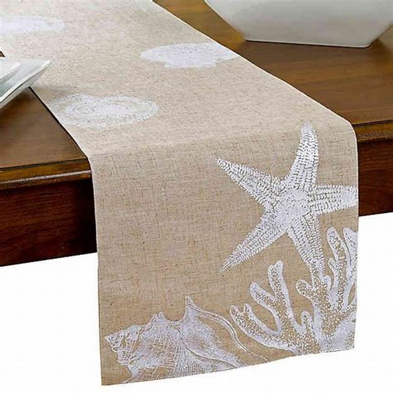 Beach Themed Table Runner Pattern