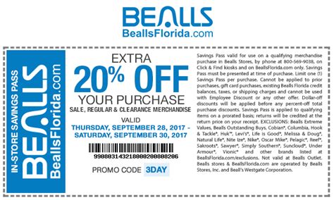 Bealls Store Coupons Printable