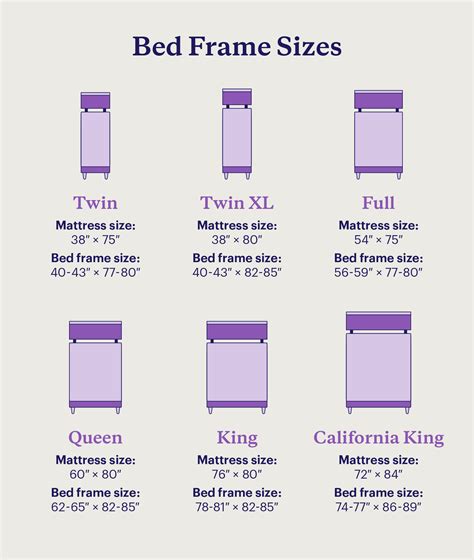 Bed Size Chart