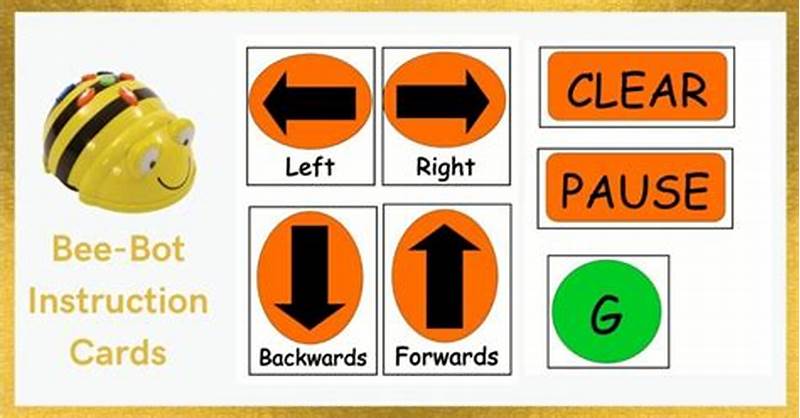 Bee Bot Command Cards Printable