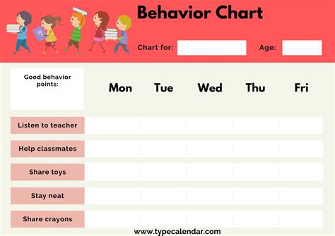Behavior Log Template Free