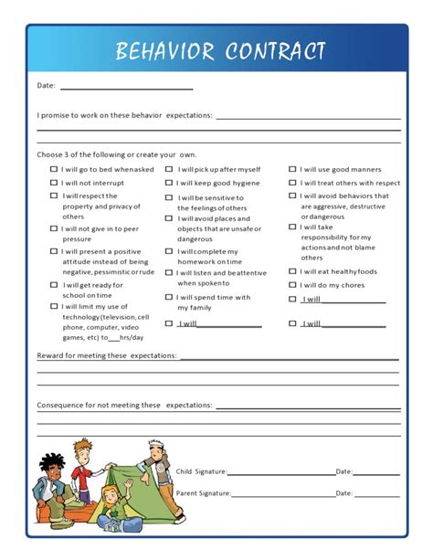 Behaviour Agreement Template