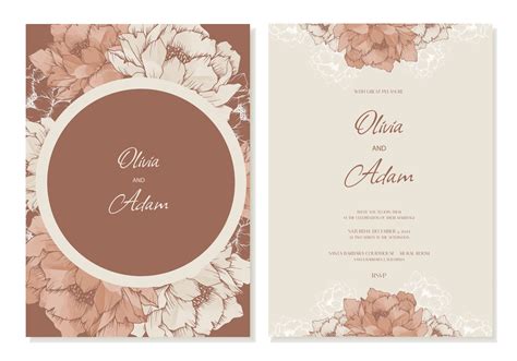 Beige Invitation Template