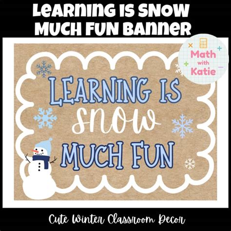 Being Kind Is Snow Much Fun Printable
