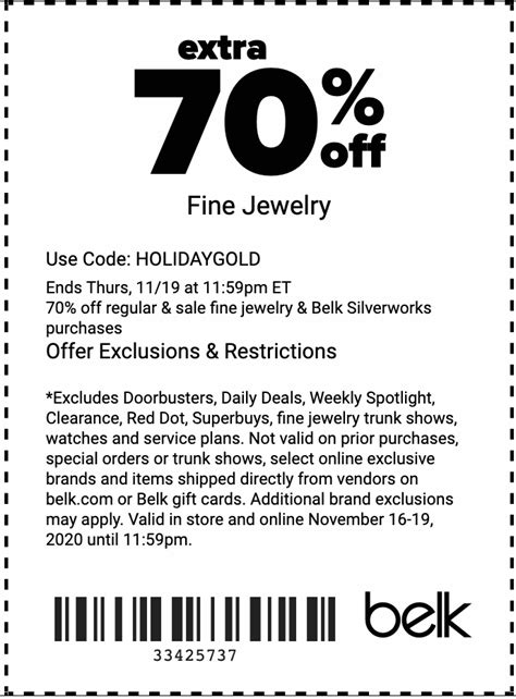 Belk Printable Coupon