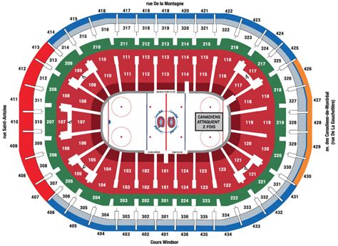 Bell Center Montreal Seating Chart