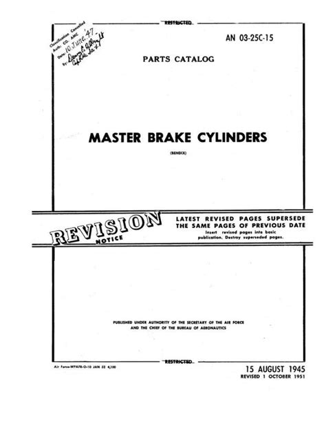 Bendix Master Parts Catalog