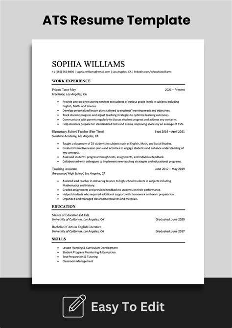 Best Ats Resume Templates