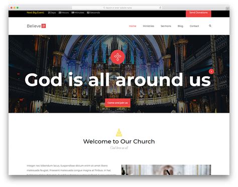 Best Church Website Templates