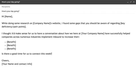 Best Cold Email Templates