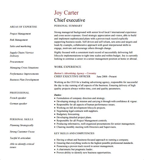Best Executive Resume Templates