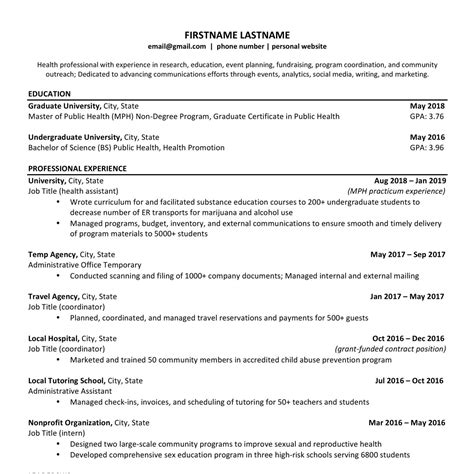 Best Resume Templates Reddit