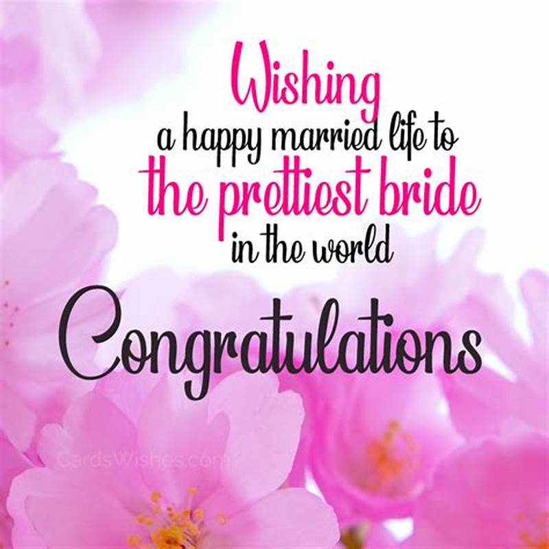 Best Wishes Congratulations Bride