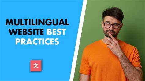 Best practice multi language website