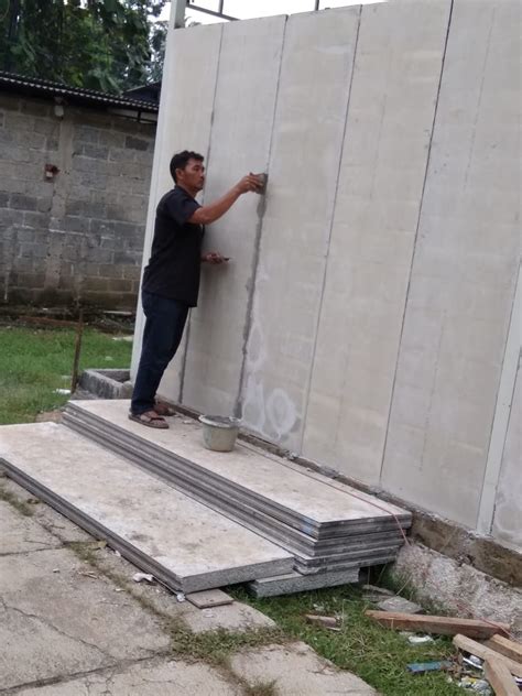 beton untuk dinding rumah kontrakan