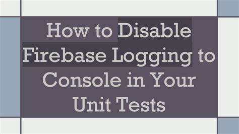 Better way to disable console inside unit tests