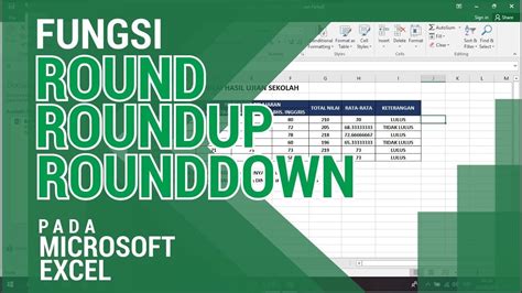 Bilangan bulat tertinggi pada fungs Roundup di Excel
