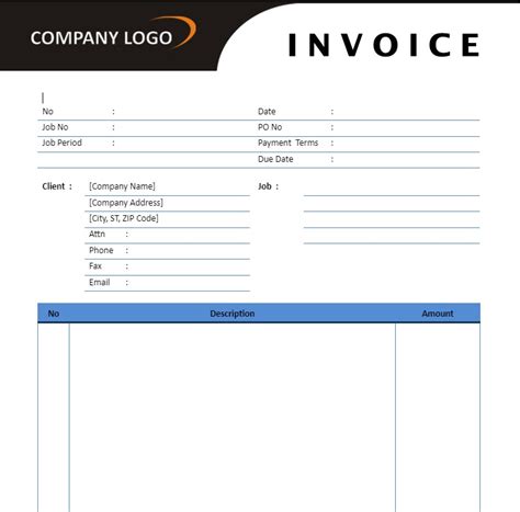Bill Book Template Word Free Download