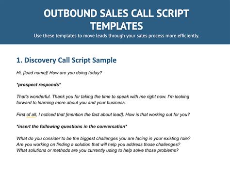 Bim-mep Sales Call Script Template