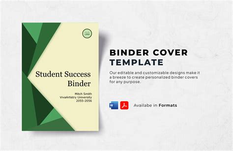 Binder Cover Template Word