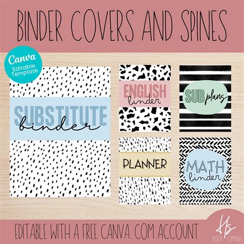 Binder Covers Template