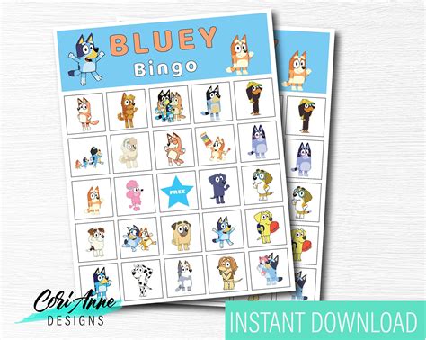Bingo From Bluey Printable