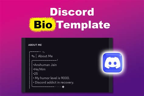 Bio Template Discord