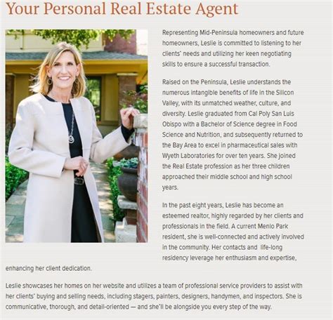 Bio Template For Real Estate Agent