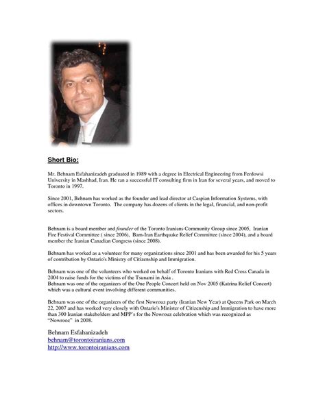 Bio Templates Copy And Paste