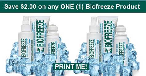 Biofreeze Coupons Printable