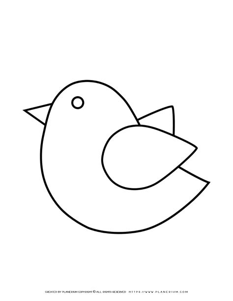 Bird Cutout Template