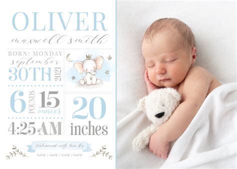 Birth Announcement Cards Free Printable