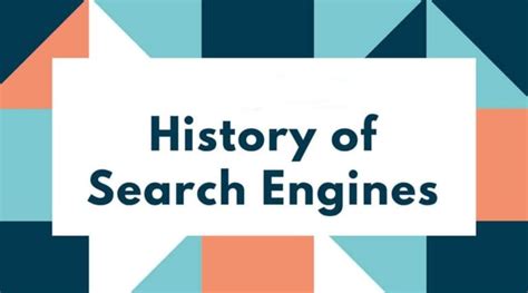 Birth of Search engines