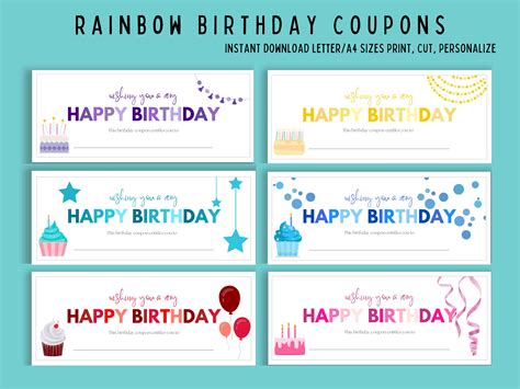 Birthday Coupon Template