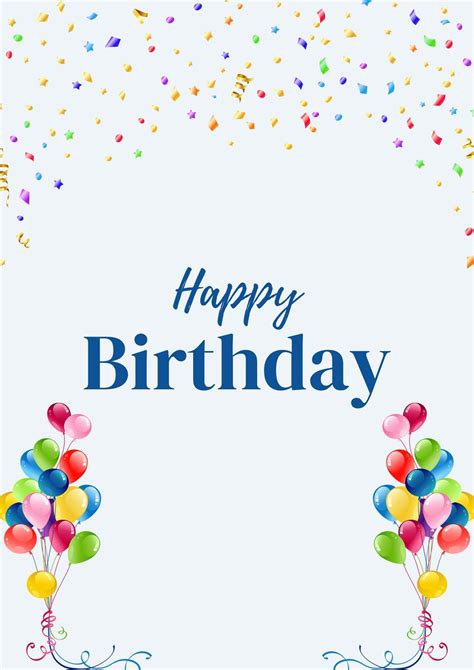 Birthday Template Free