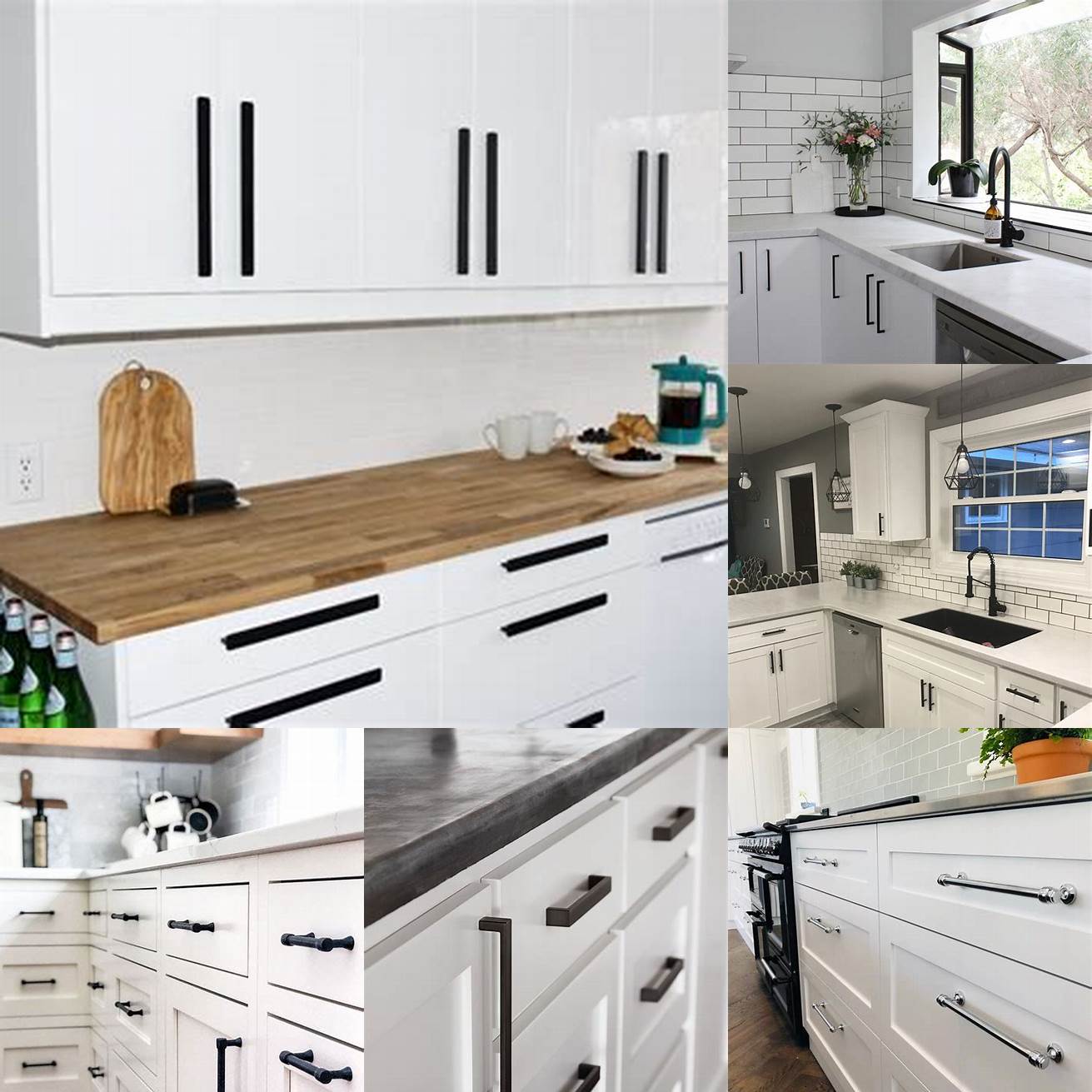 Black Handles If you want to add some contrast to your kitchen black handles on white cabinets can create a bold and modern look This is a great option for those who love a minimalist aesthetic