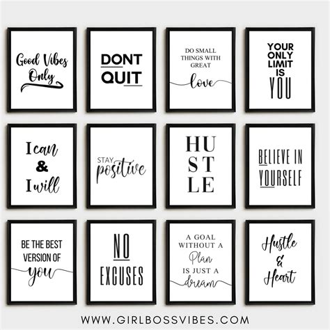 Black And White Free Printable Quotes To Frame