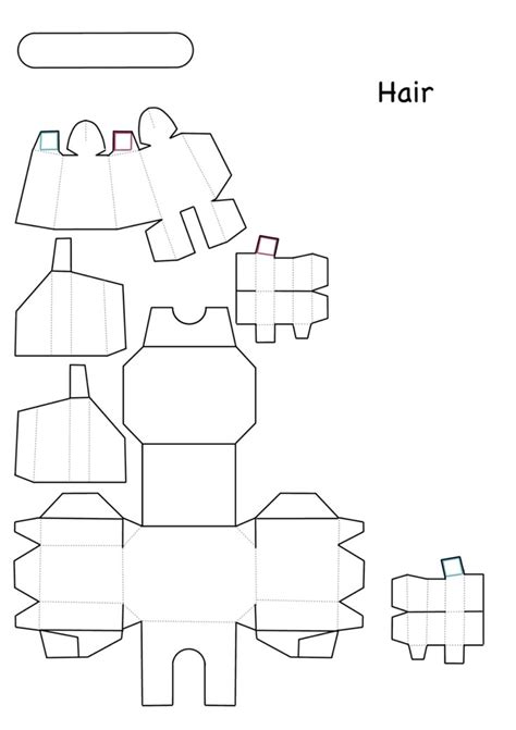 Blank 3d Paper Doll Template