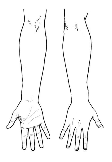 Blank Arm Tattoo Template