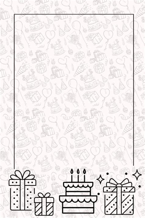 Blank Birthday Card Template