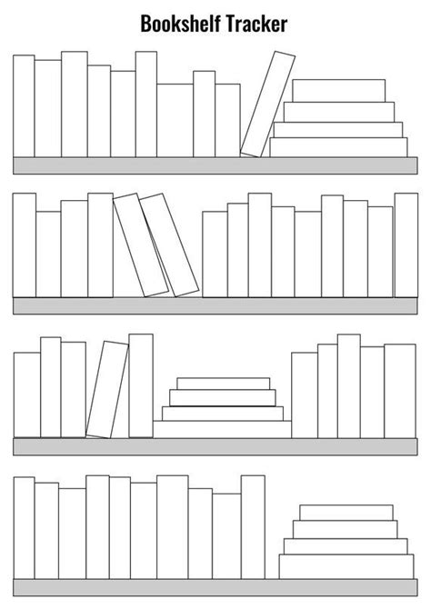 Blank Bookshelf Template