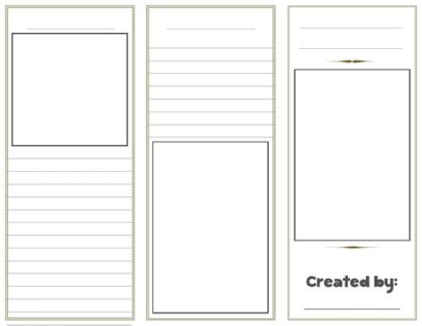 Blank Brochure Template Word